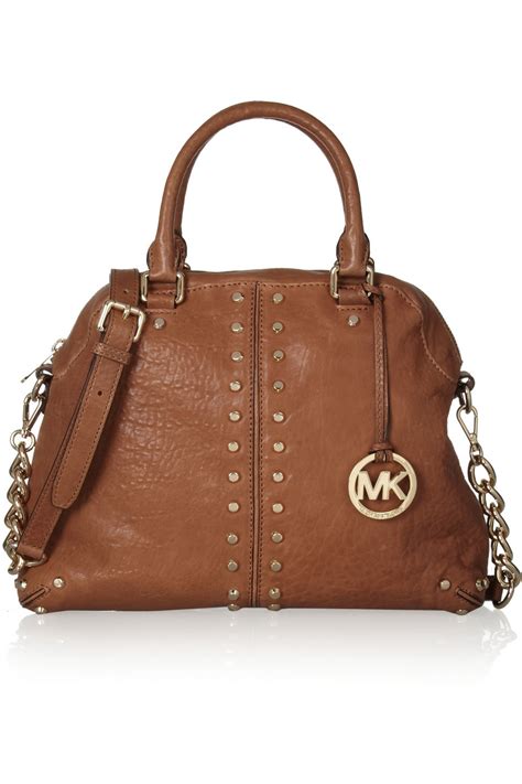 michael kors brown shoulder bag|solid brown Michael Kors purses.